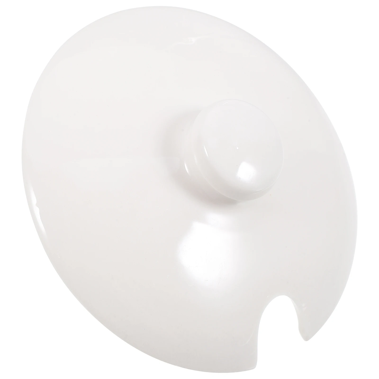

Replacement Ceramic Lid for Seasoning Jars Universal Fit Round Containers with Spoon Handling Kitchen Accessory