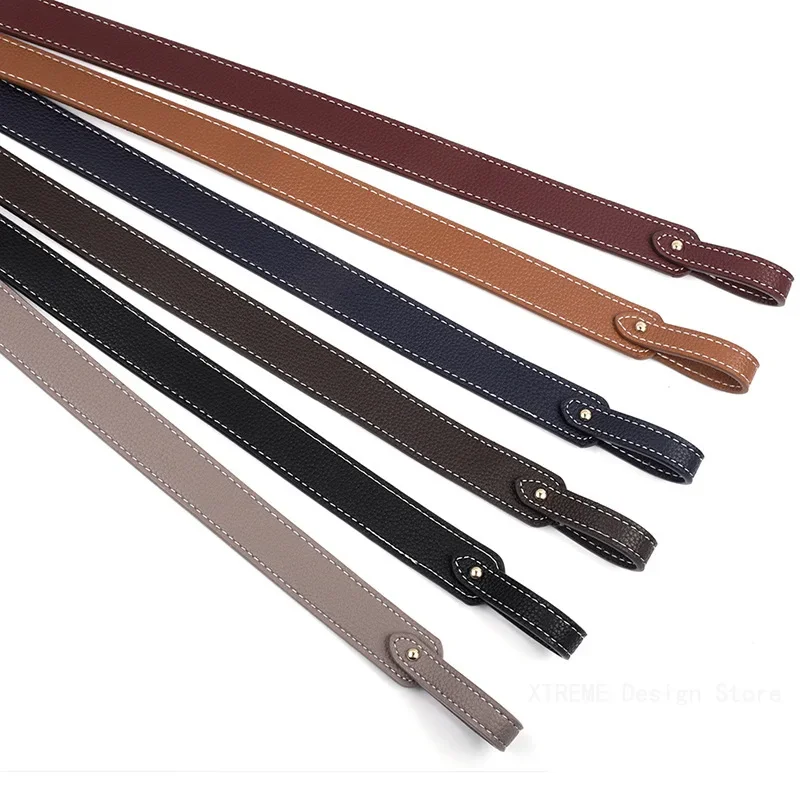 66cm Detachable Bag Handle Replacement Bag Strap Luxury Women Soft Leather Shoulder Strap Bag Accessories Lychee Pattern Strap