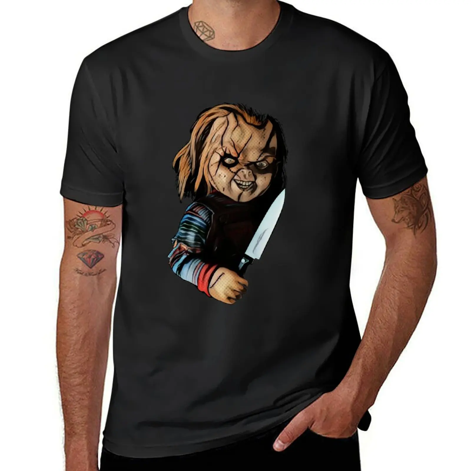 Chucky- Childs's play T-Shirt aesthetic clothes cute clothes mens workout shirts