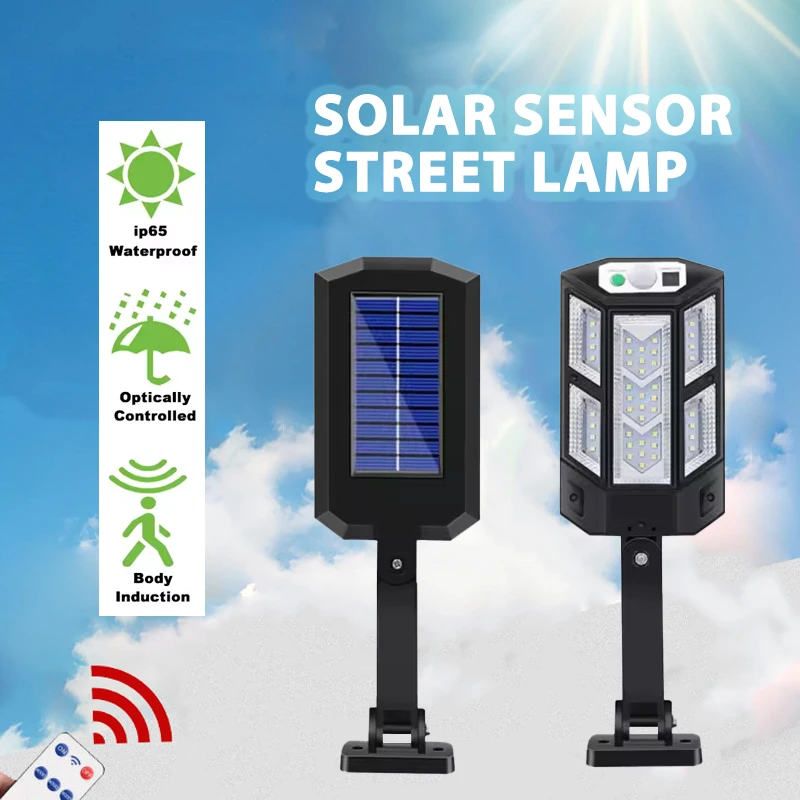 Irradiation 300㎡ 600LM Solar Lights Outdoor Sunlight Motion Sensor Light 3Modes Waterproof Garden Street Wall Outdoor Solar Lamp