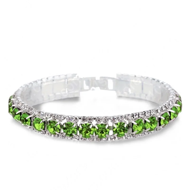 New Arrival  925 Sterling Silver Silve Women Classic Jewelry Holiday Gift  Clear Red Cubic Zircon Bracelet& Bangle Wholesale - Image 4