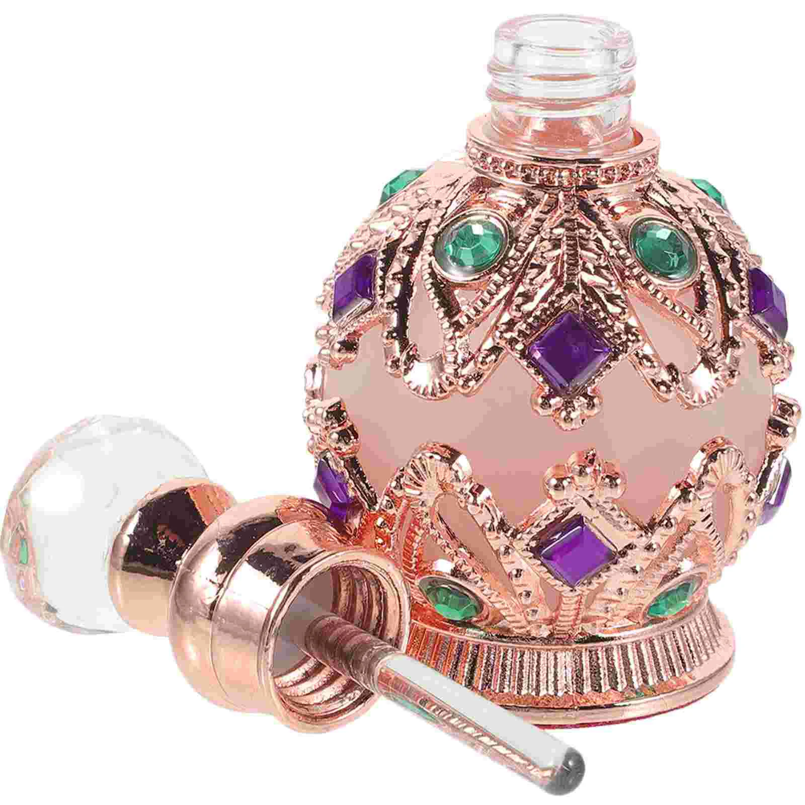 15ml Essential Oil Bottles Empty Travel Perfume Flask Set of 2 Refillable Aromatherapy Vials Mini Storage Flask for Personal