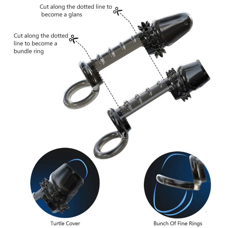 남성용 리넨 노즐 페니스 링, 재사용 가능한 실리콘 발기 지연, 섹스 요이, 성인 용품 링, 콕 섹스 토이