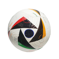 Professional Size 5 Soccer Balls Official Match PU Leather Material Black Grass Kick Footballs Sport Balones De Futbol