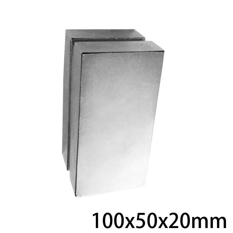 100x50x20 Big Cuboid Block Magnets 100x50x20mm Neodymium Magnet 100mm*50mm Permanent NdFeB Strong Magnets 100*50*20