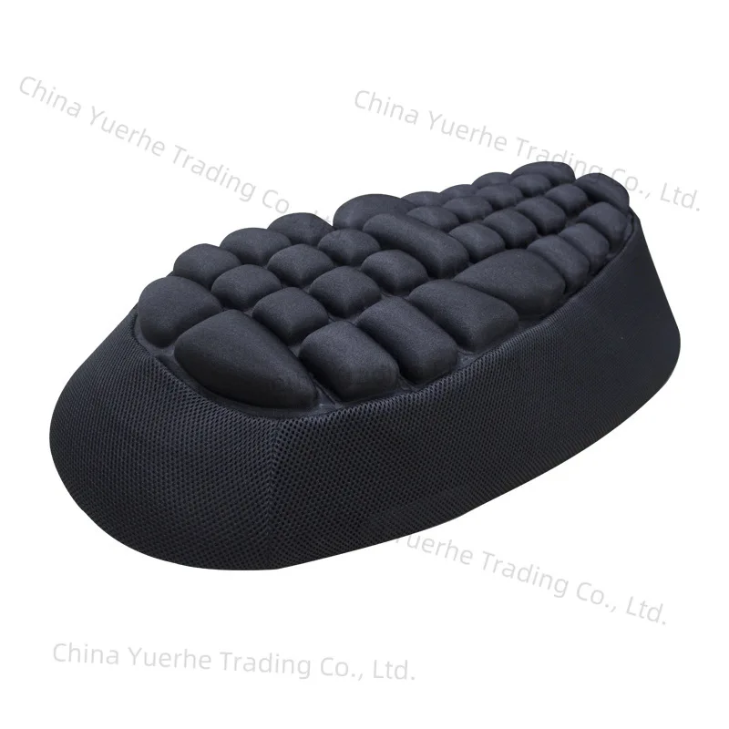 

3D airbag decompression sunscreen motorcycle seat cushion, double seat cushion cover, breathable, wear-resistant and shock-resi
