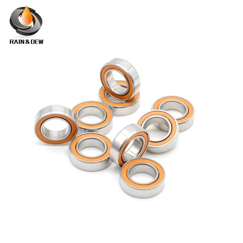 1Pcs  SMR148 2RS CB  8X14X4 mm  ABEC7 8x14x4 mm Stainless steel hybrid ceramic ball bearing Without Grease Fast Turning