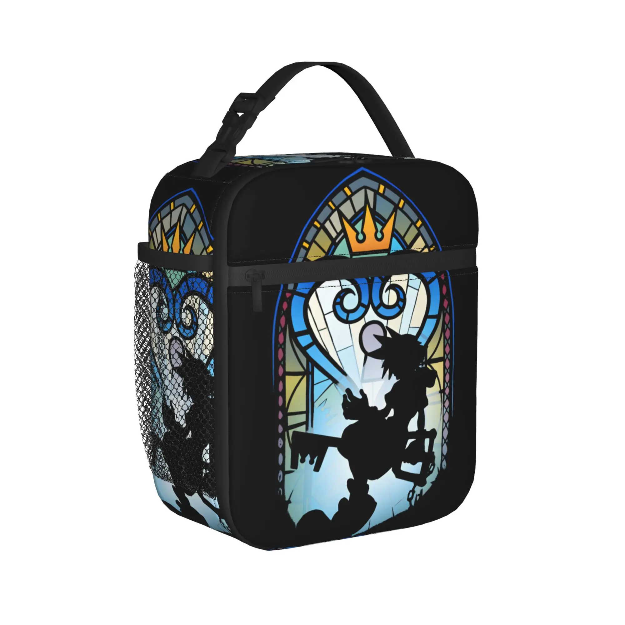 Heart Window Kingdom Hearts Game Thermal Insulated Lunch Bags for Work Portable Food Bag Container Thermal Cooler Lunch Box