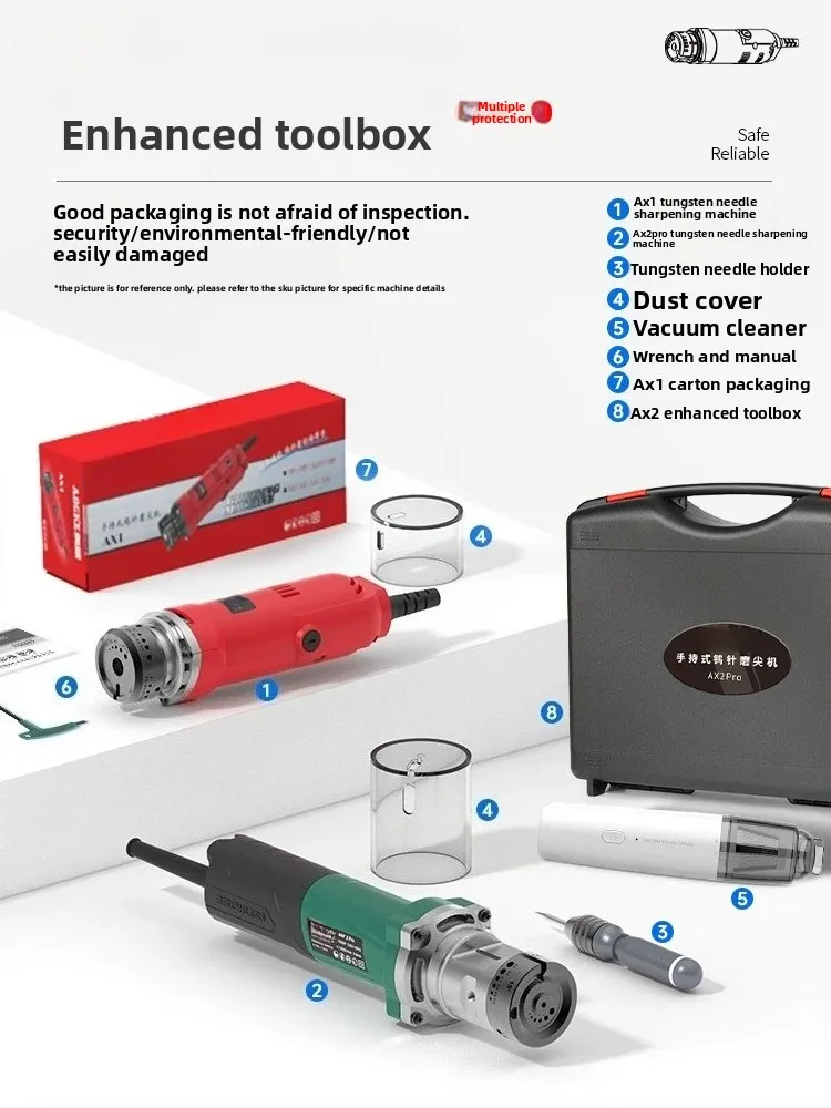 Handheld Tungsten Electrode Sharpener for TIG Welding – with Electrode Holder, Multi-Angle & Cut-Off Slot