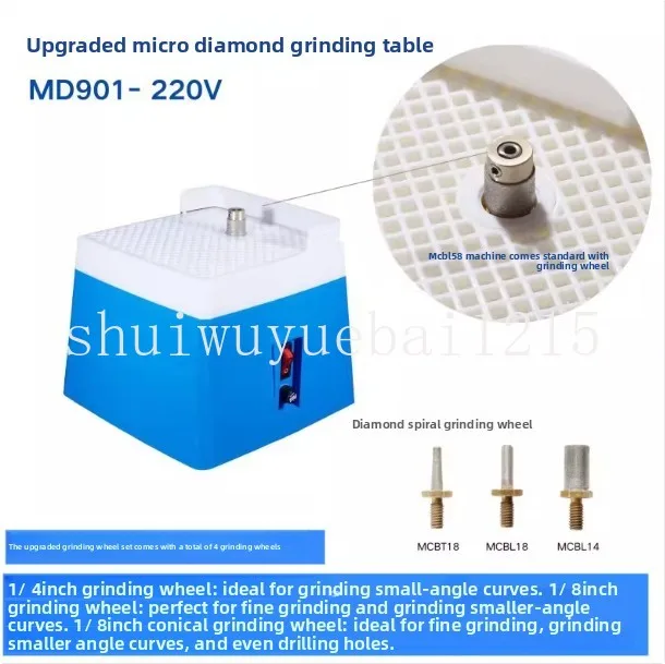 Mini Automatic Water Stained Glass Grinder DIY Desktop Grinding Machine Working Table 110V 220V