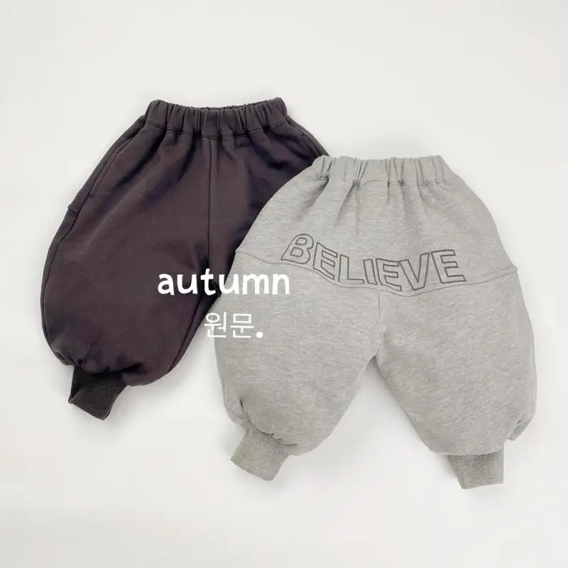 

Новинка осени 2024, детские повседневные штаны, модные спортивные штаны с буквенным принтом для девочек, детские свободные брюки, детские шаровары для малышей