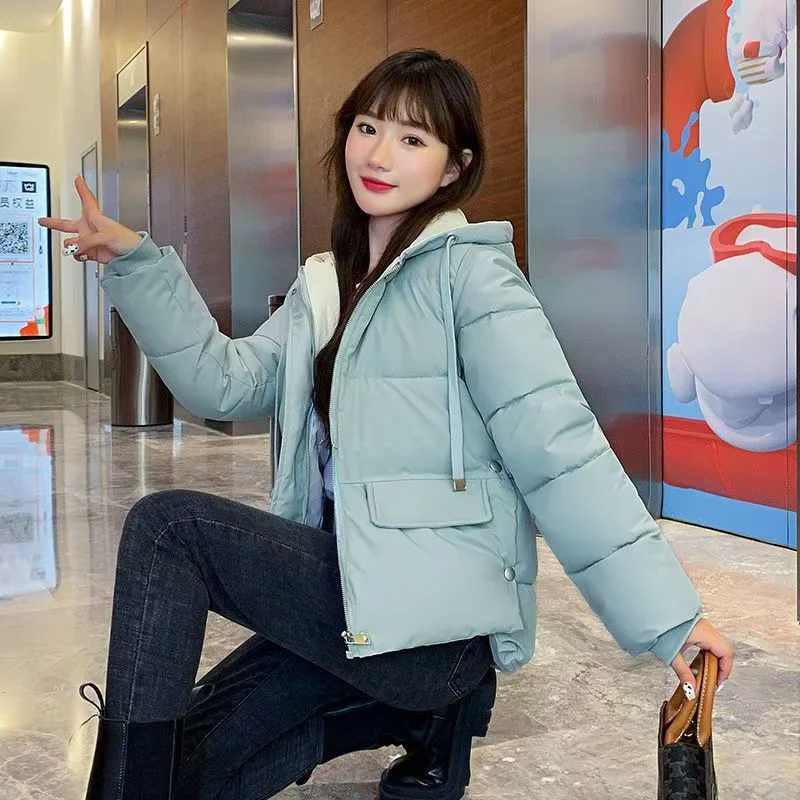 Thickened Students In Winter Loose Korean Cotton-padded Jacket Short Cotton-padded Coat 2024 New Down Women's Cotton-padded Coat