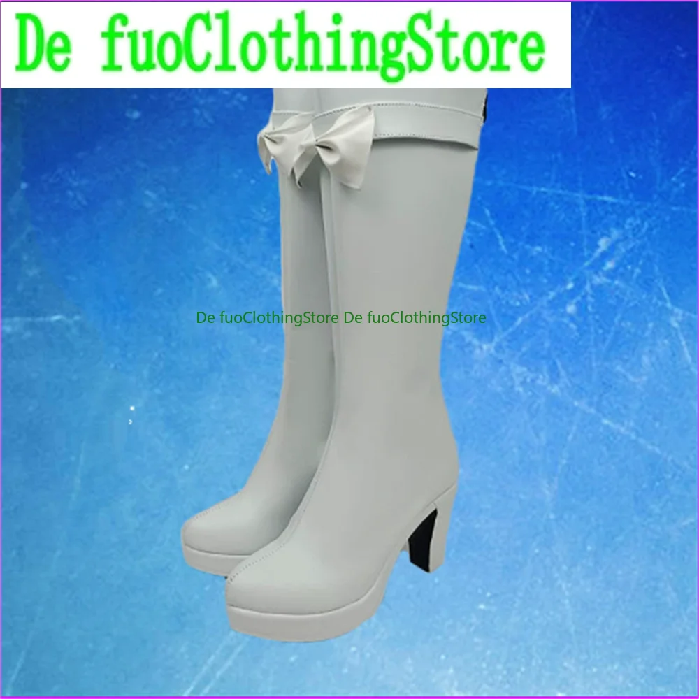 ร้านเสื้อผ้าเดฟูโอ รองเท้าคอสเพลย์โทโด ยูริกะ ไอคัตสึ รองเท้าบูทสำหรับเกมอนิเมะ บทบาทสมมติ งานปาร์ตี้ฮาโลวีน อุปกรณ์ประกอบฉาก