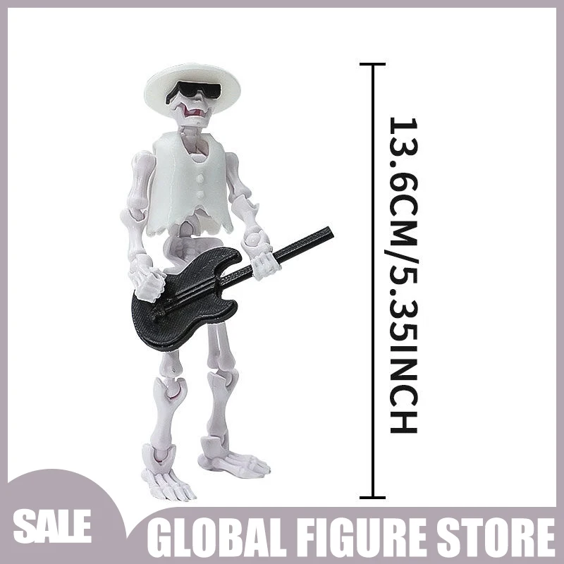

13,6 см аниме фигурка скелета DIY подвижные шарниры модель Kawaii забавный настольный орнамент украшение для детей игрушки коллекция подарков