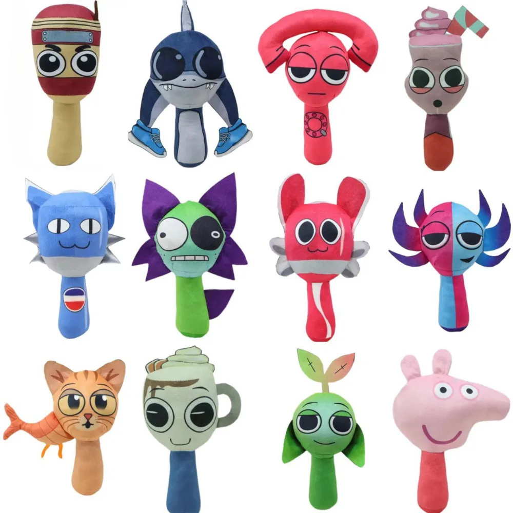 Sprunki ألعاب من نسيج مخملي Sprunki المرحلة 2 المرحلة 3 Plushies مفاجأة Sprunky دمية بينكي سيمون Sprunki Wenda أفخم محشوة الحيوان لعبة لينة #1