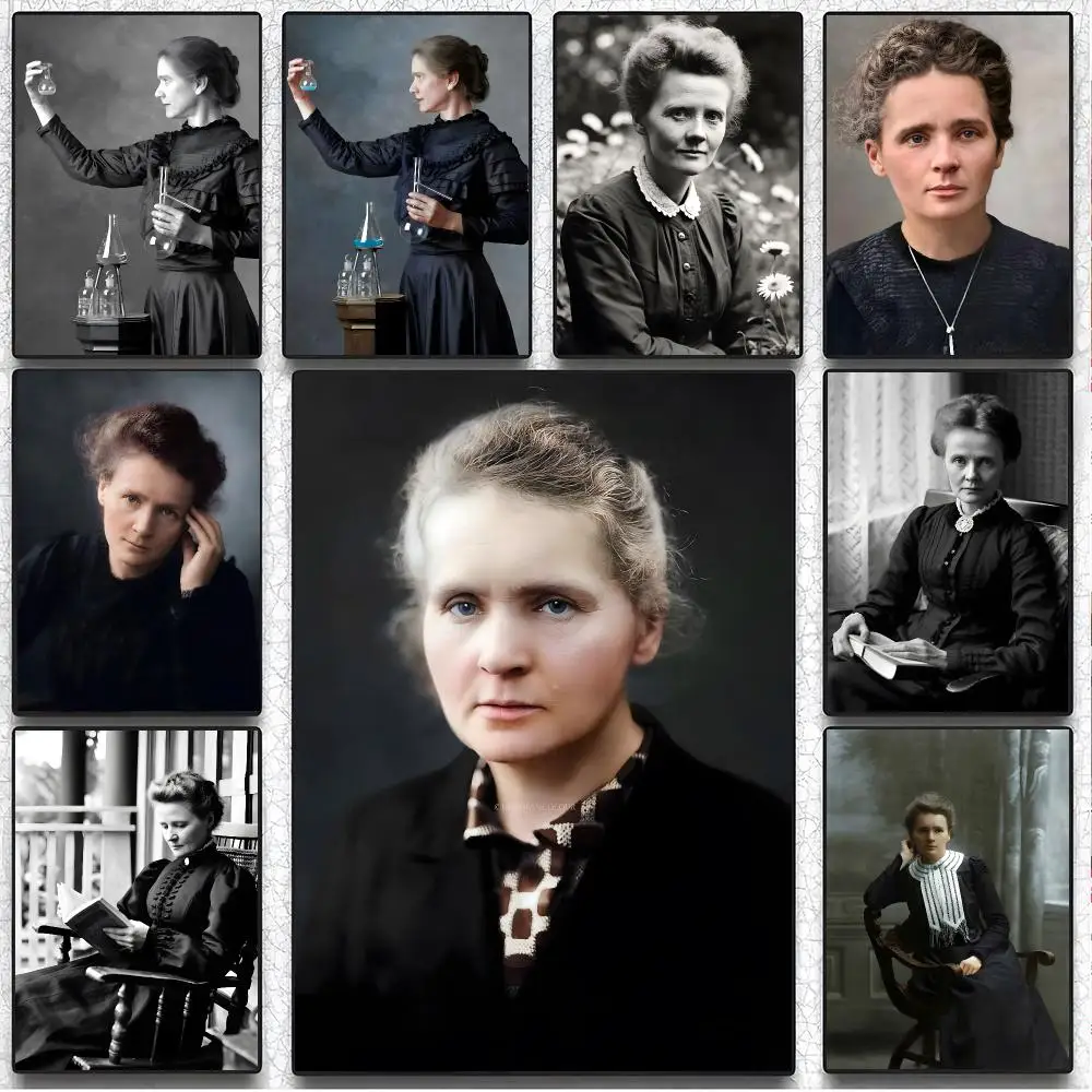 Pioneering Scientist M-Marie Curie Poster Art Wall Decor Indoor Outdoor for Collectors