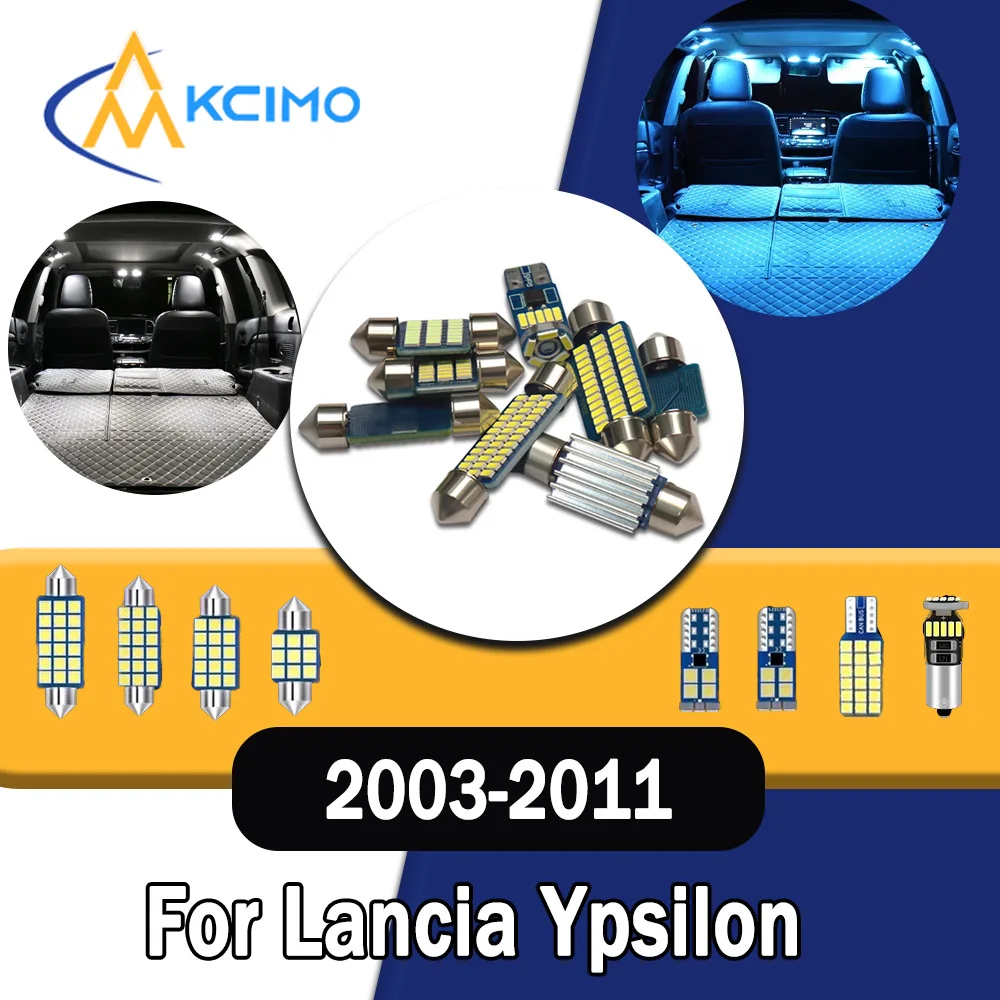 

Long lifespan CANBUS LED Interior Lights-Bright Dome Map Door Reading Kit for Lancia Ypsilon 2003-2011 High Quality Easy Install