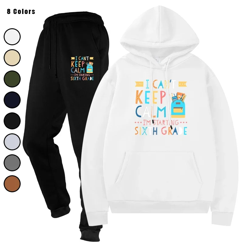 

Men's Sporting Suits Tracksuit Casual Two - Piece Sportswear Set Top and Pants Sweat Suit Male Streetwear