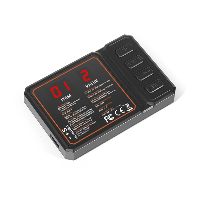 WCS-Programing Card For RC Boats 50 To 150A ESC Electronic Speed Controller RC Car Axial SCX10 TRX4 EX86100