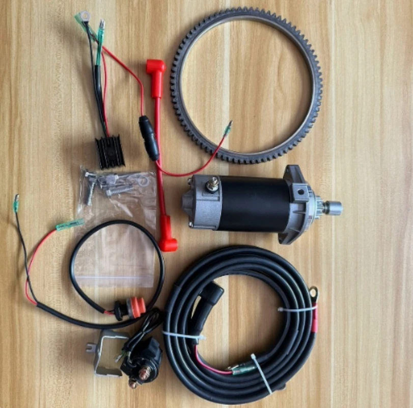 For Tohatsu 4 Stroke 20HP MFS20 Outboard Motor Electric Start Conversion Kit Full Modify Parts