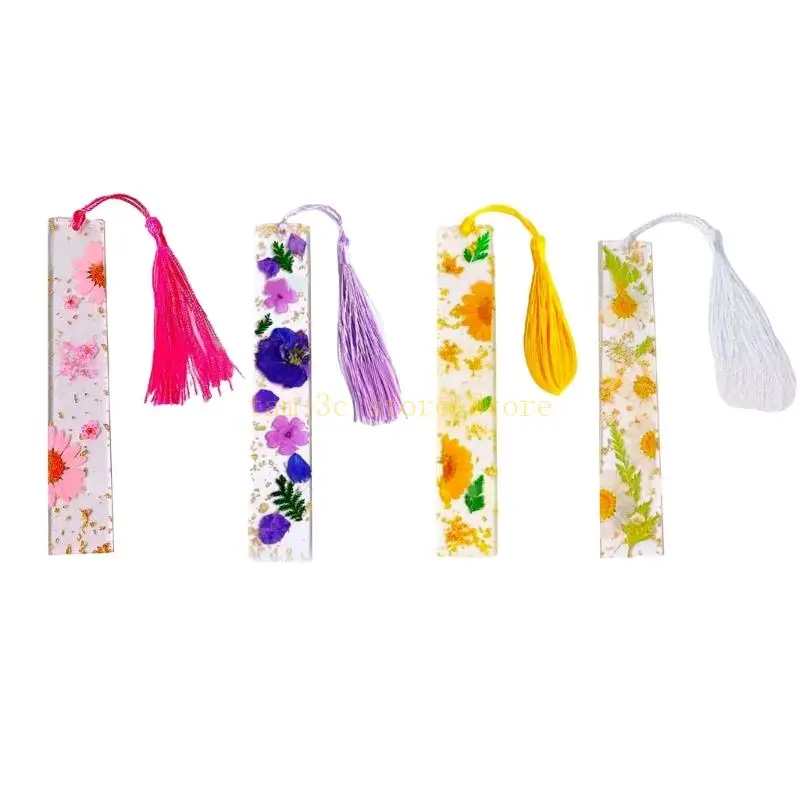 

2Pcs Clear Acrylic Bookmarks with Tassels Book Mark Book Page Holder Gift for Book Lover Writer Bookworms Reader Teacher