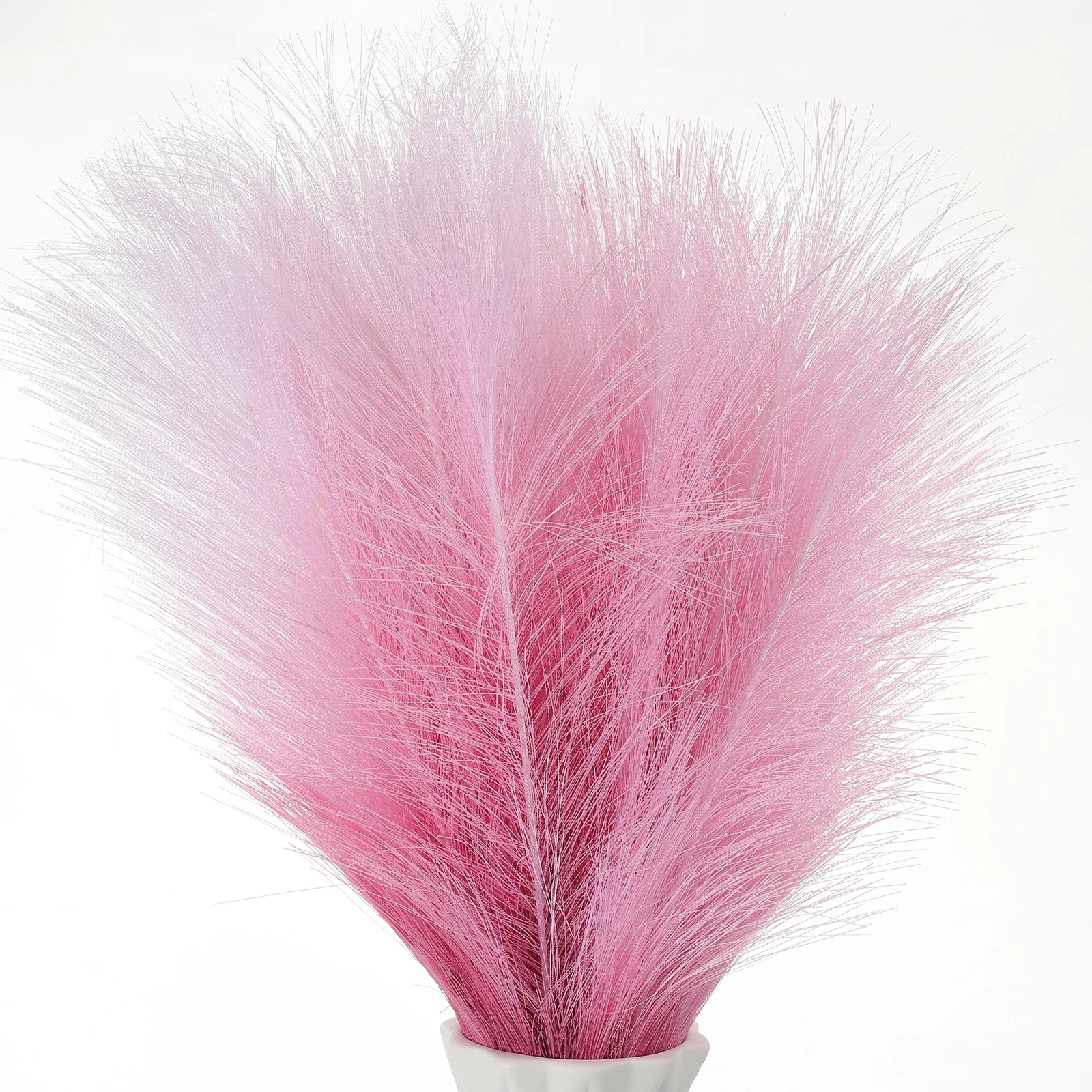 

6Pcs Faux Pampas Grass Artificial Pink Reed Bouquet Small Fake Plant for Vase Decor DIY Home Cafe Decoration Faux Pampas Grass