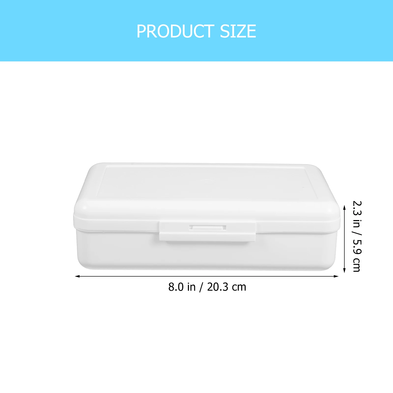 

Transparent Pencil Box Large Capacity Plastic School Office Supplies Stationery Case 1212 White Upgrade Version For Students