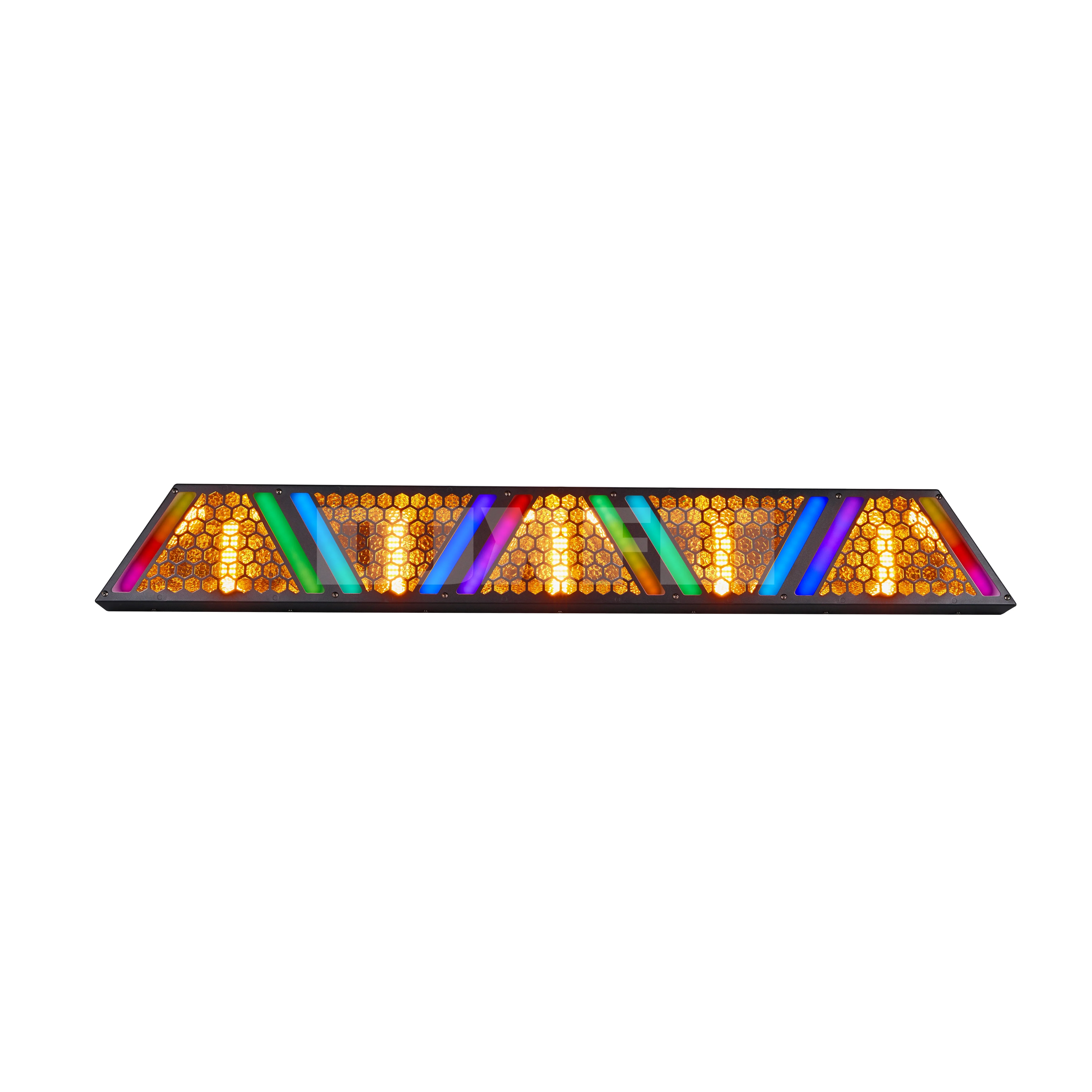200W 5 Eyes LED Retro Pixel Matrix Lights RGB with Golden Light Stage Background Ambient Light DMX Control DJ Disco Wedding Club