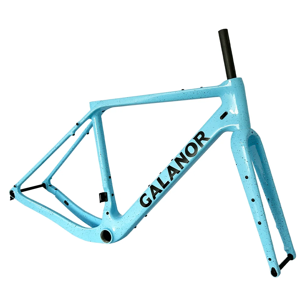 2023 GALANOR GT30 Carbon Gravel Frame Disc Brake Max Tire 700C*50C Threaded T47 Internal Cable Gravel Bicycle Frameset Road Bike