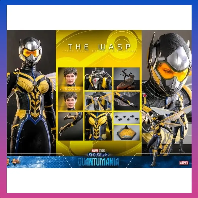 

Original Hot Toys Wasp Action Figure Ant-Man and the Wasp：Quantumania Figurine HT MMS691 1/6 Wasp 2.0 PVC Model Toy Gift