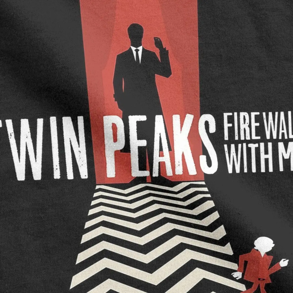 Poster David Lynch T-Shirts Men Women\'s Crewneck Pure Cotton T Shirts Twin Peaks TV Show Short Sleeve Tee Shirt Adult Clothing