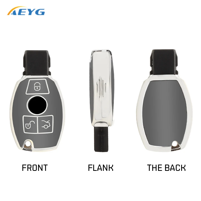 Fashion TPU Car Key Case Full Cover Shell For Benz A C E S G Class GLA CLA GLK GLC W204 W463 W176 W251 W205 Protector Holder Fob