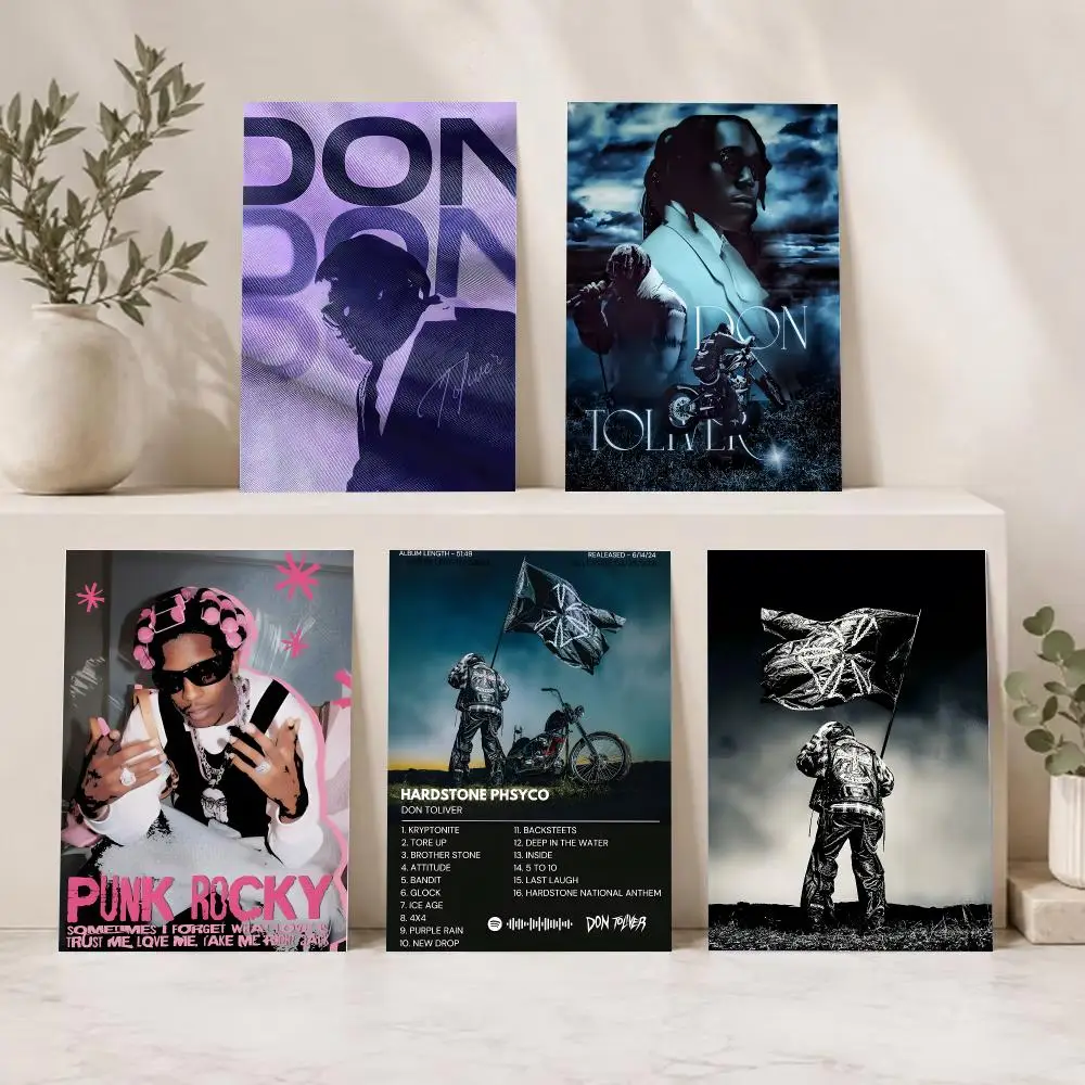 Modern Rap Artist D-Don Toliver Poster Series HD Wall Living Room Home Decor Gift
