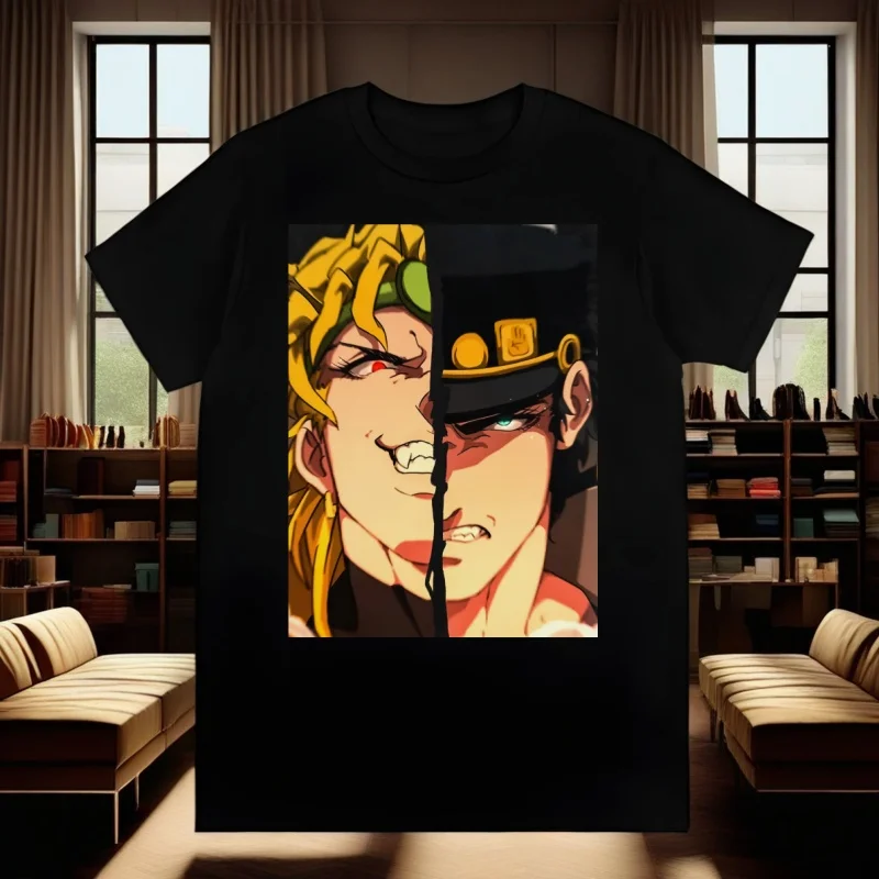 

JOJO's Bizarre Adventure Kujo Jotaro JOJO Print Men's Brand T-shirts Funny Hip Hop Summer Women Men Tshirts Streetwear Ulzzang