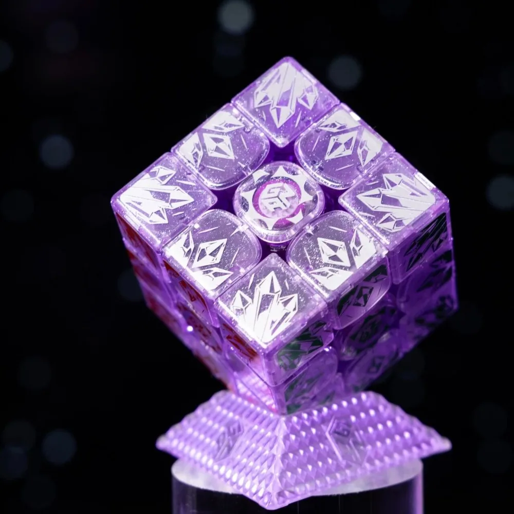 Gan16 maglev max roxo inverno coleção limitada cubo de velocidade 3x3 cubo magnético competição profissional magico puzzle brinquedo