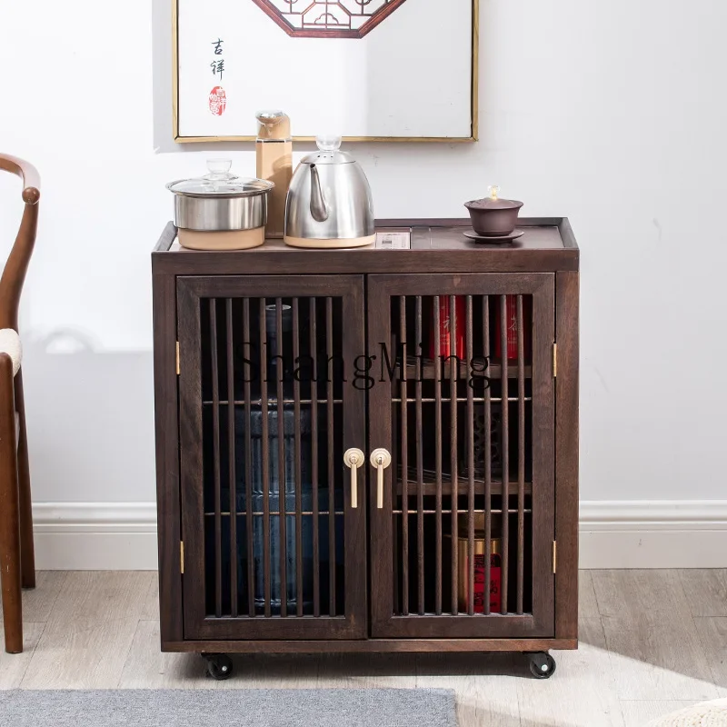 

SM Walnut Tea Truck Mobile Tea Set Water Table Drawer Tea Bar