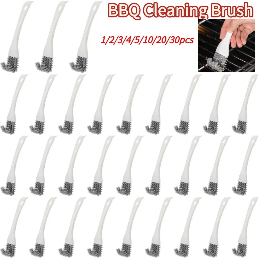 Grill Brush V-shaped Hooked Brush and Scraper Barbecue Net Cleaning Brush Oven Rack & Baking Tray Durable Kitchen Scraper