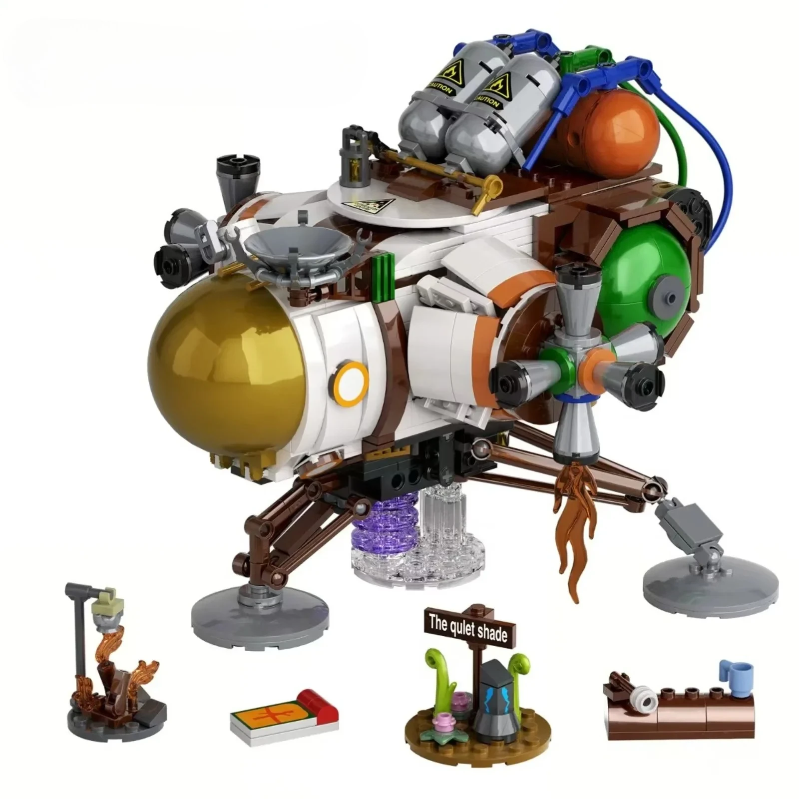 

MOC Movie Outers Wild Spaceship Building Blocks Set Universe Wild Spacecraft Airship Bricks Idea DIY Toy Children Birthday Gifts