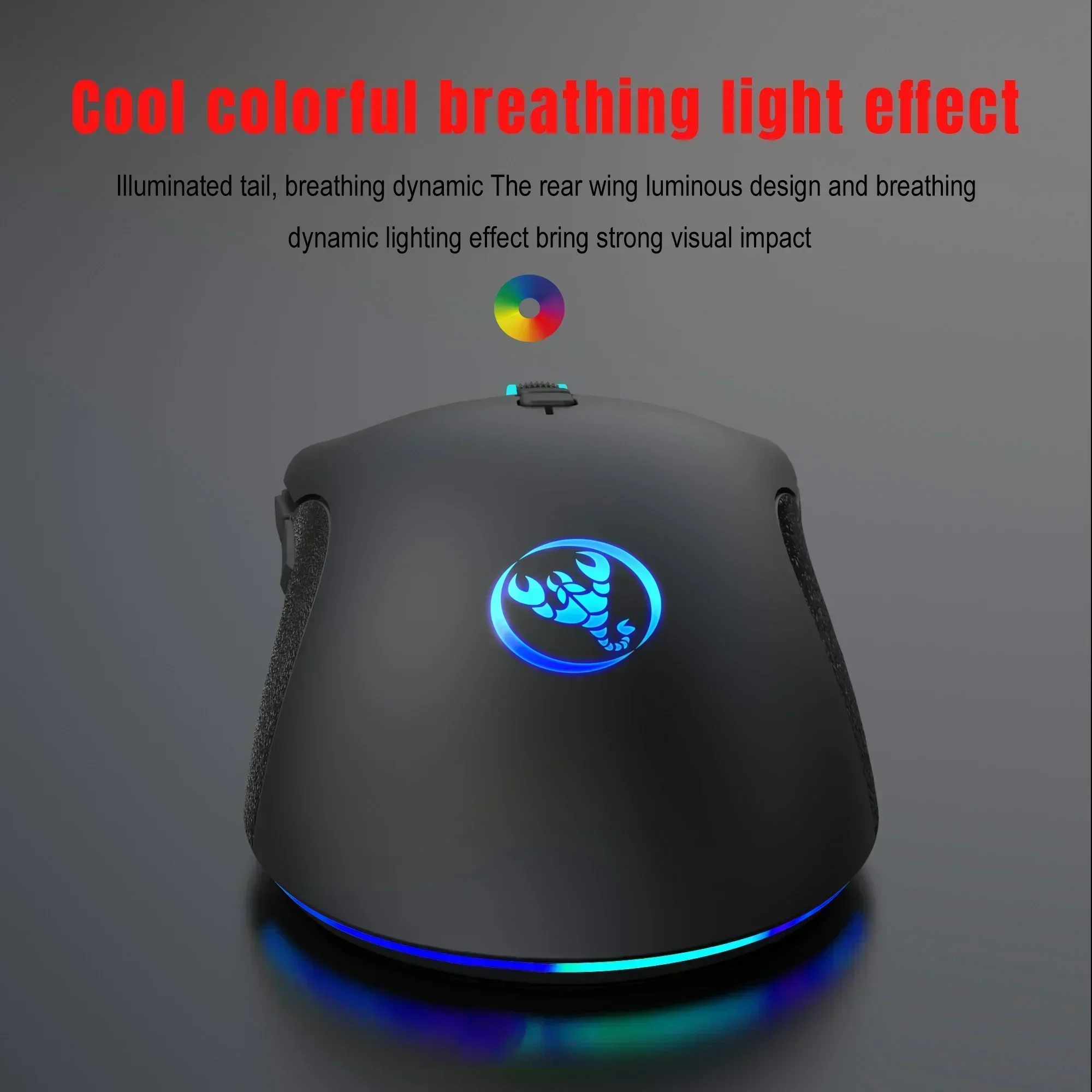 

Suitable for Colorful Light-emitting 7D Macro Programmable Adjustable Sports Laptops and Homes with Speed Wired Gaming Mouse.