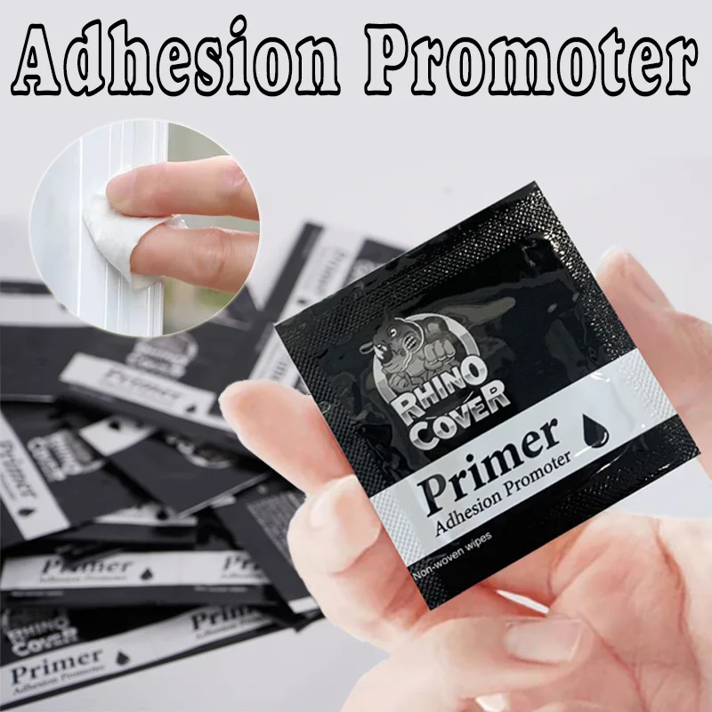 

4/100PCS Primer Adhesion Promoter Bags Non-Woven Wipes for Double Sided Adhesive Tape Enhancers Car Accessories Sticky Aid Glue