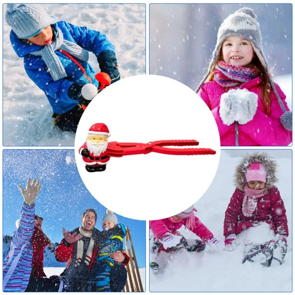 Kunststoffen Kerstman Sneeuwbal Maker Kerstboom Kerstman Kerstboom Sneeuwbal Maker Clips Antisliphandvat Draagbaar