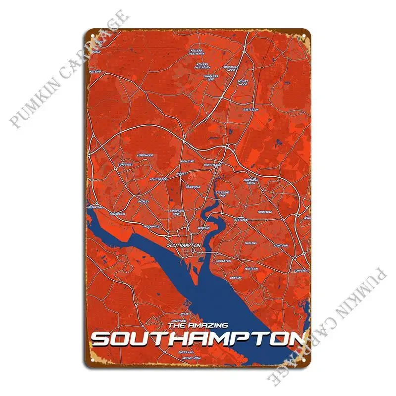 

Металлический знак Southampton для гостиной, паба, фреска для паба, винтажный жестяной знак, постер на заказ