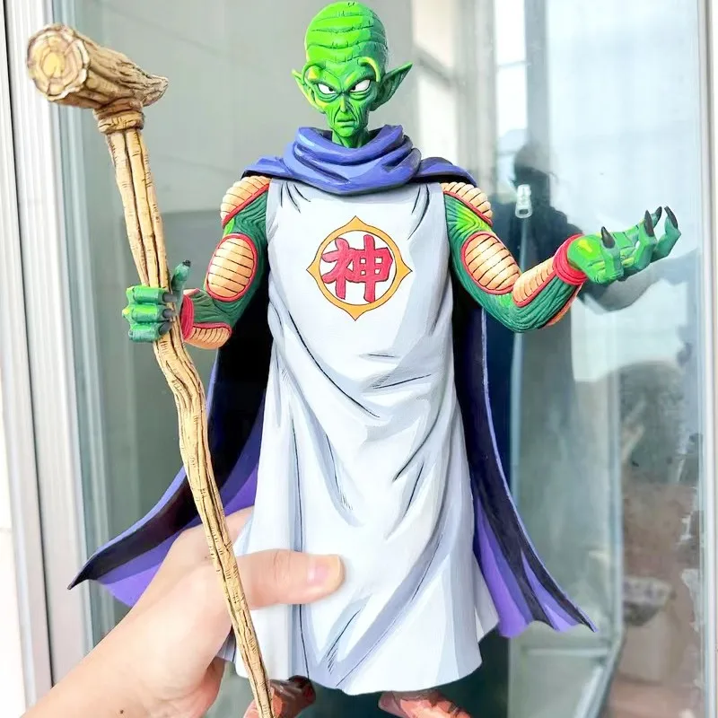 

Anime Dragon Ball Z Piccolo Figure Replaceable Hand Earth God Piccolo Statue 35cm Pvc Action Figures Model Collection Toys Gifts