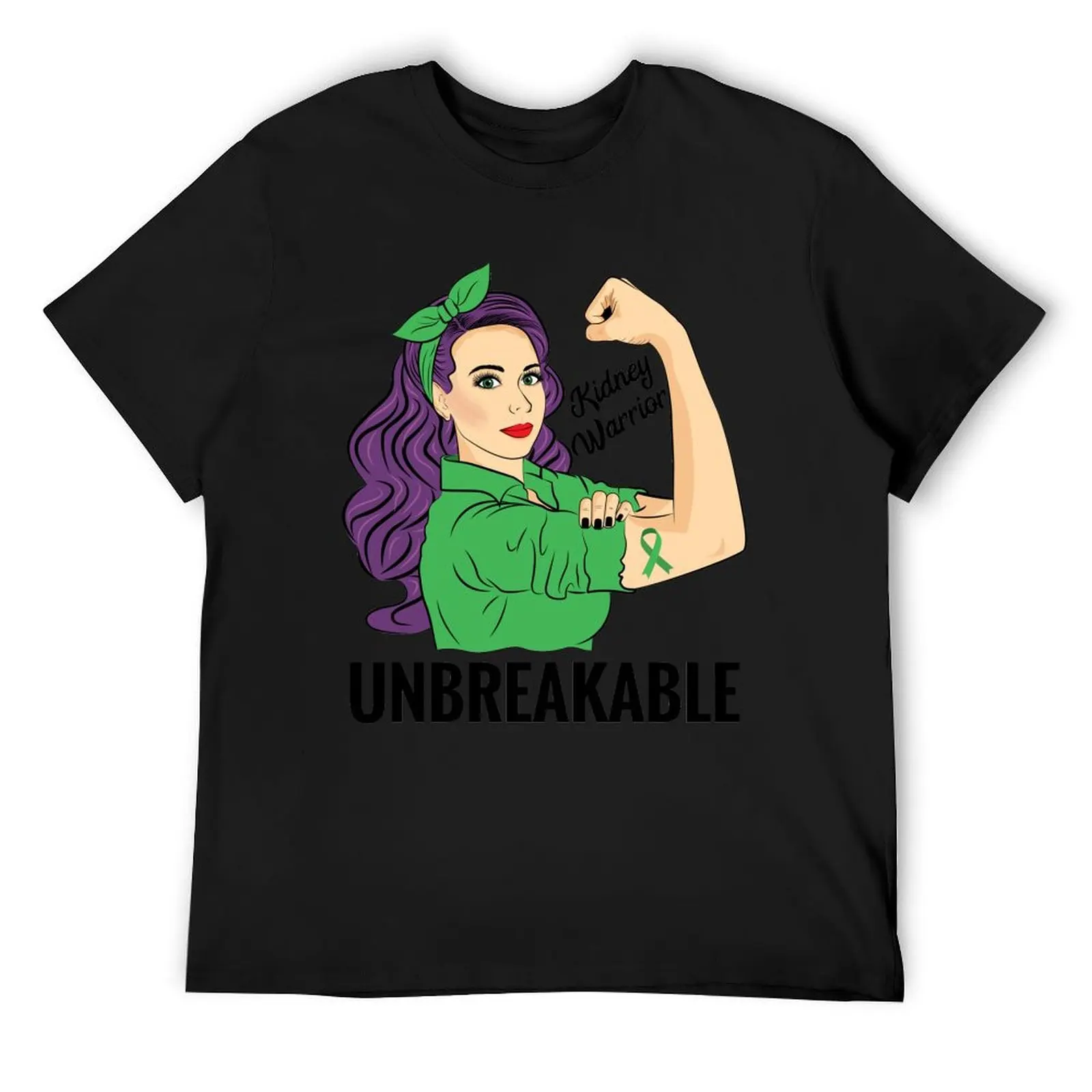 

Kidney Warrior Unbreakable Awareness Month T-Shirt quick-drying cheap stuff summer top essential t shirt mens workout shirts