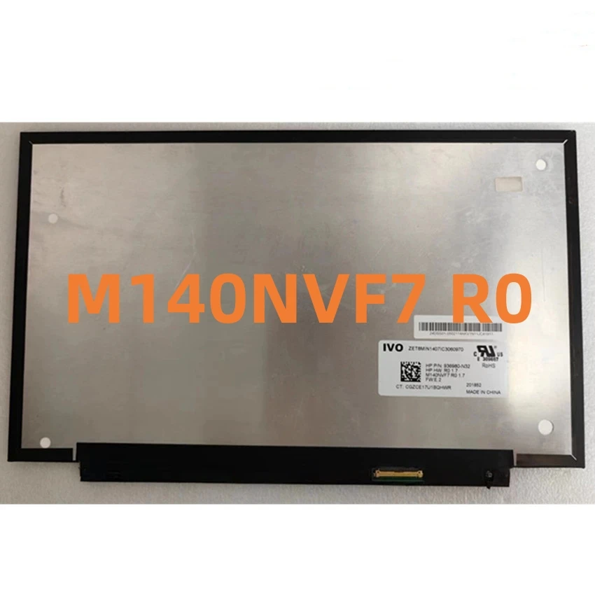 14Inch FHD IPS 120HZ LCD LED Screen For HP ELITEBOOK 840 G5 1920x1080 40 Pins Display L18314-001 M140NVF7 R0