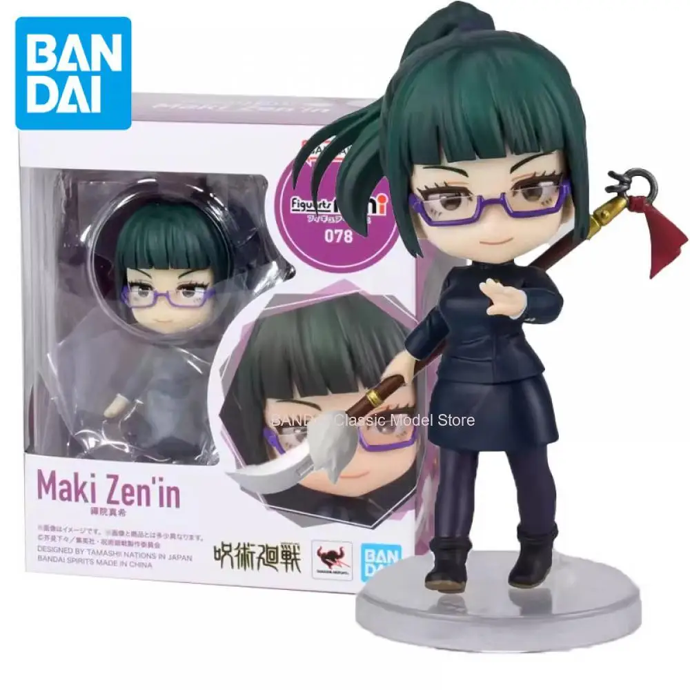 

BANDAI Original Figuarts Mini Jujutsu Kaisen Maki Zenin Anime Action Figure PVC Figure Complete Collection Model Kit Hobby Toys