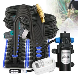 60W Self-priming Pump 20cm Flexible Nozzle Spray Kit Black 3/8