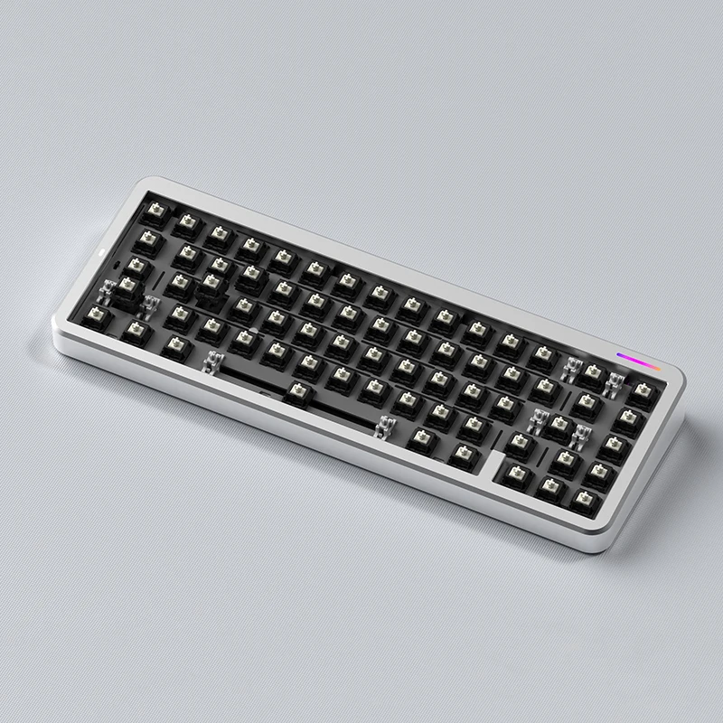 Imagem -05 - Esports Geo65 Teclado Mecânico Três Modos Teclado sem Fio Liga de Alumínio Teclado para Jogos Personalizado 6000mah Acessórios para pc fl