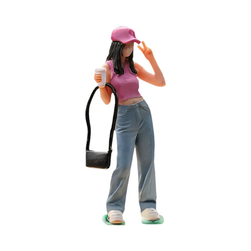 Handbemalte Miniaturfiguren Maßstab 1:64 für Zugszenen, Dioramen, Modell-Requisiten 3XUF – Detail 1