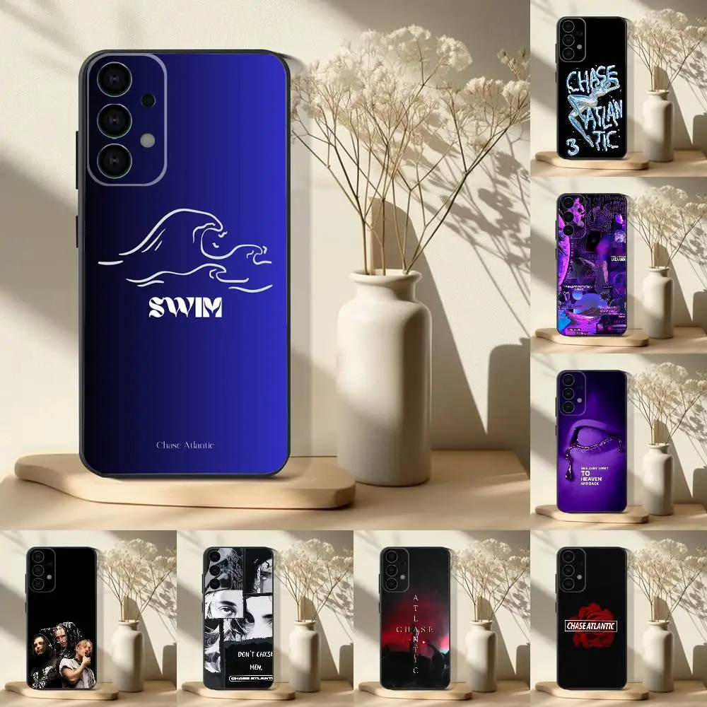 

Chase Atlantic Music Phone Case For Samsung S 25,24,23,22,30,21,10,9,Ultra,Plus,Lite,FE,4,5 G Soft Black Case